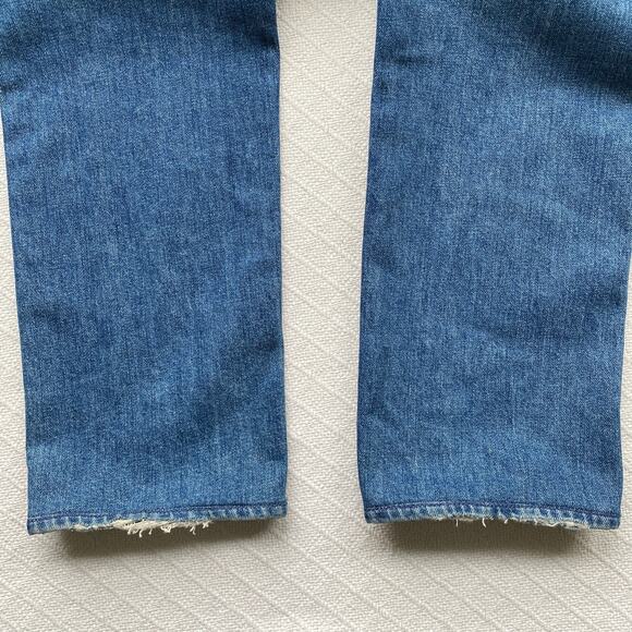 Mother Superior High Waisted Rider Skimp Jeans Cowboys Don’t Cry Wash Size 32 - Picture 16 of 16